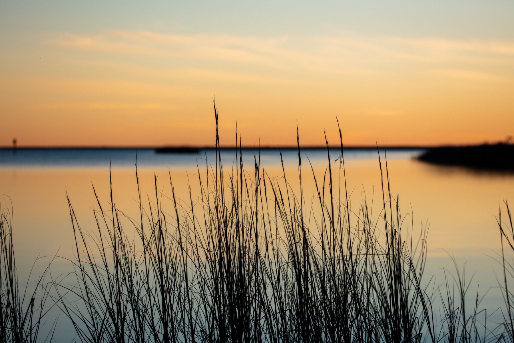 Sunset over Davis Bayou, Ocean Springs — NPS Photo/Kiss